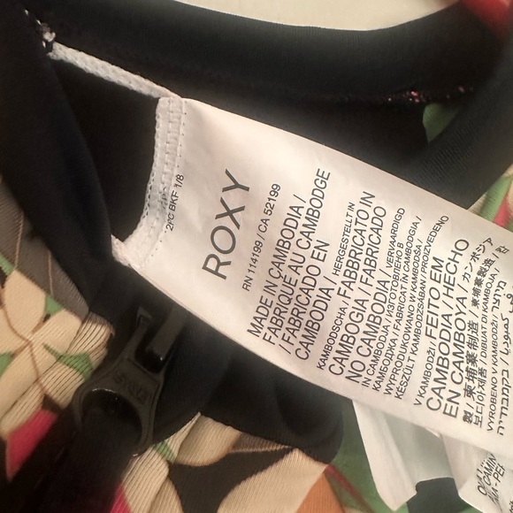 Roxy Vibrant Floral Long Sleeve Swimsuit wetsuit - Picture 5 of 8
